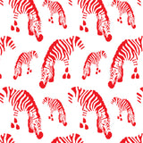 linz zebra wallpaper red large