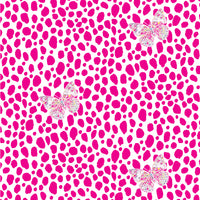 Butterfly Drizzle Dot wallpaper  Large Scale hot pink