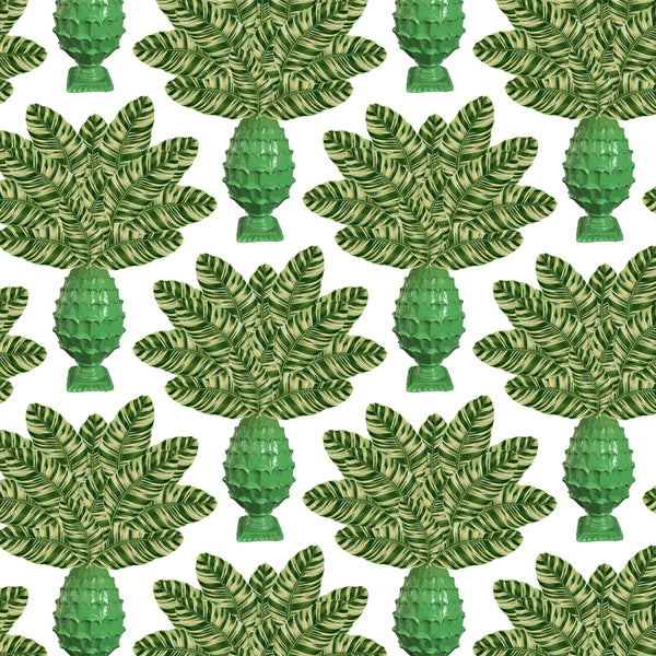pineapple plants wallpaper large scale